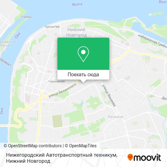 Карта Нижегородский Автотранспортный техникум
