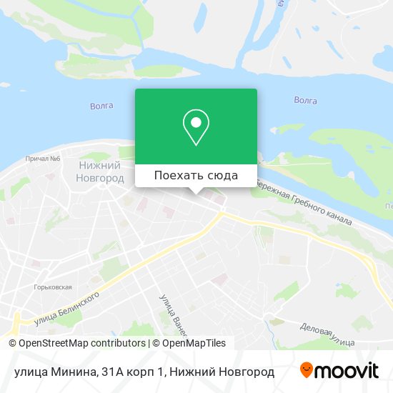 Карта улица Минина, 31А корп 1
