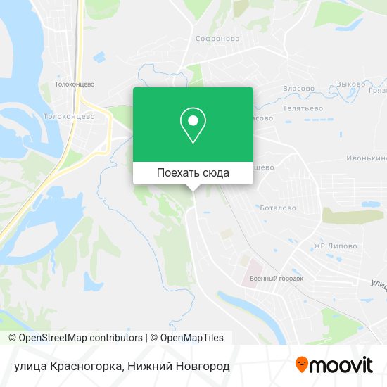 Карта улица Красногорка