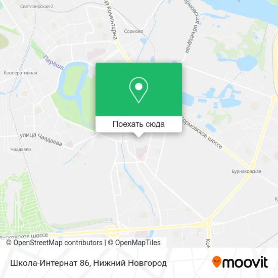 Карта Школа-Интернат 86