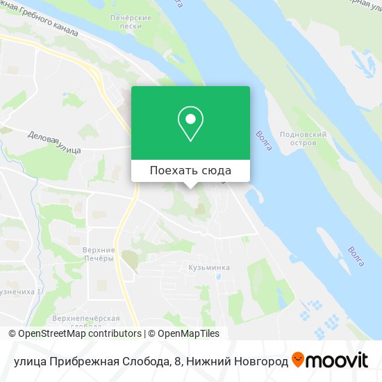 Карта улица Прибрежная Слобода, 8