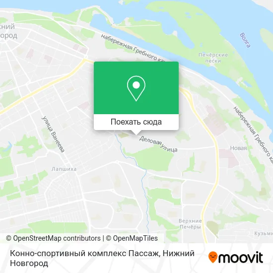 Карта Конно-спортивный комплекс Пассаж