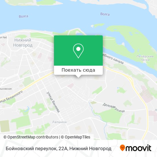 Карта Бойновский переулок, 22А