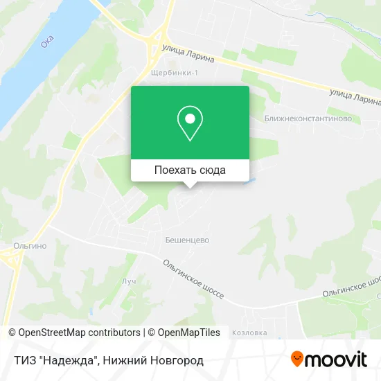 Карта ТИЗ "Надежда"