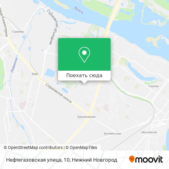 Карта Нефтегазовская улица, 10