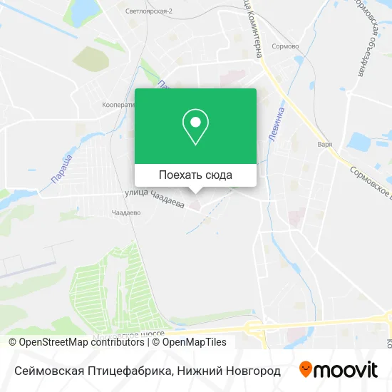 Карта Сеймовская Птицефабрика