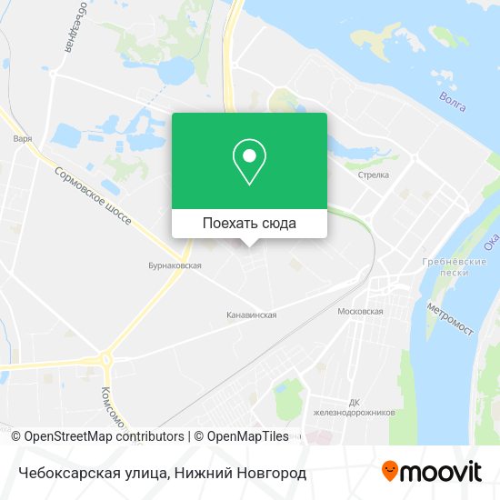 Карта Чебоксарская улица