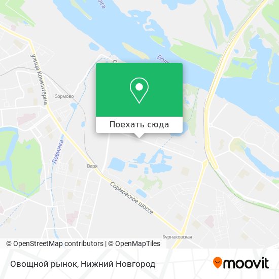 Карта Овощной рынок