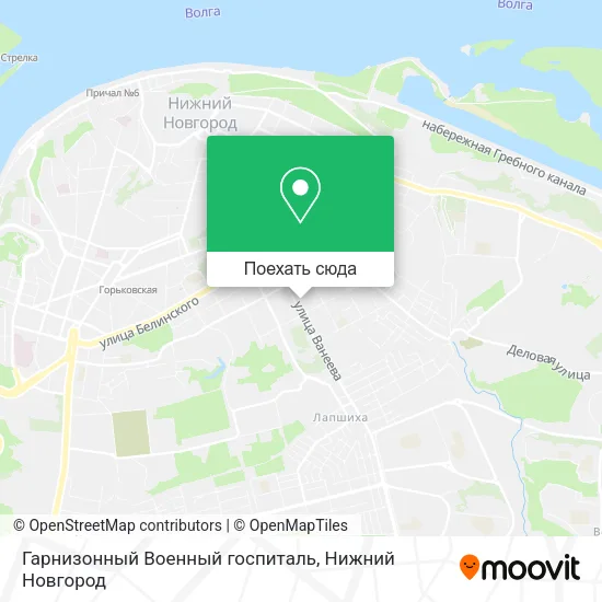 Карта Гарнизонный Военный госпиталь