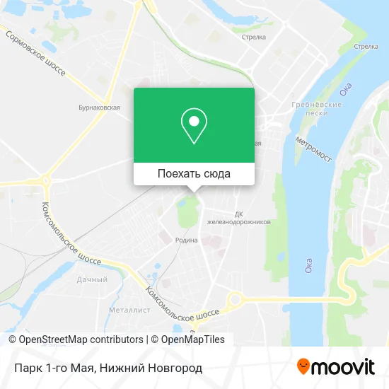 Карта Парк 1-го Мая