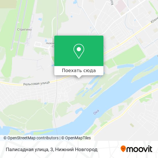 Карта Палисадная улица, 3