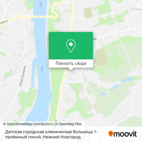 Карта Детская городская клиническая больница 1-приёмный покой