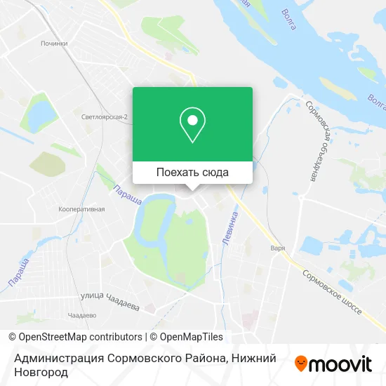Карта Администрация Сормовского Района