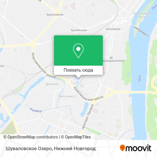 Карта Шуваловское Озеро