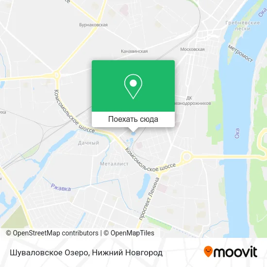 Карта Шуваловское Озеро