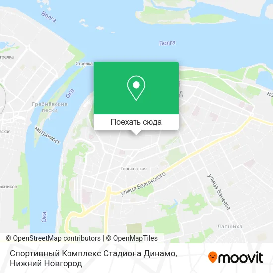Карта Спортивный Комплекс Стадиона Динамо