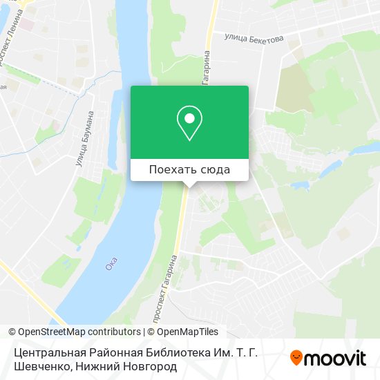 Карта Центральная Районная Библиотека Им. Т. Г. Шевченко