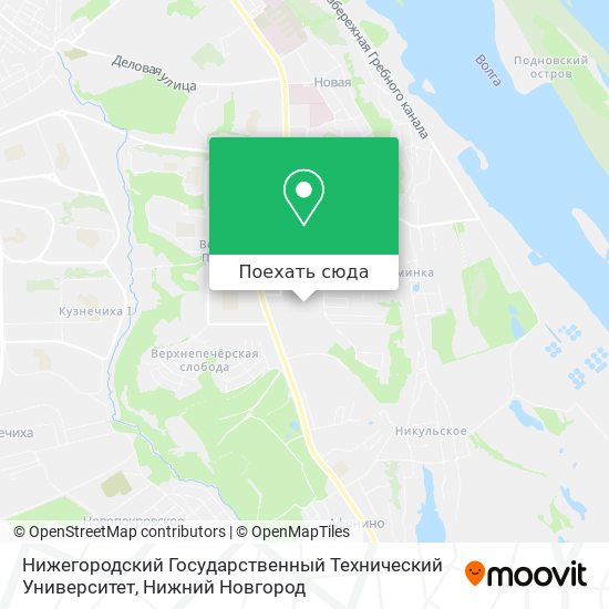 Карта Нижегородский Государственный Технический Университет