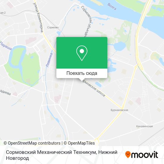 Карта Сормовский Механический Техникум
