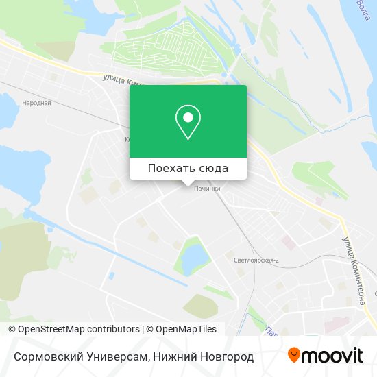 Карта Сормовский Универсам