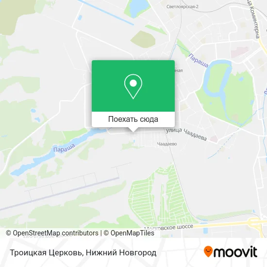 Карта Троицкая Церковь