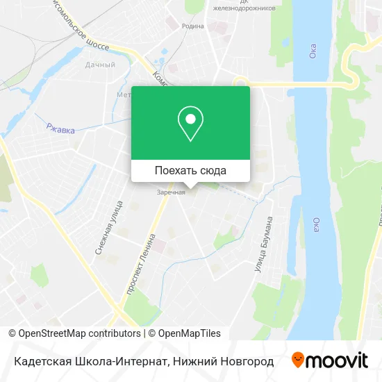 Карта Кадетская Школа-Интернат