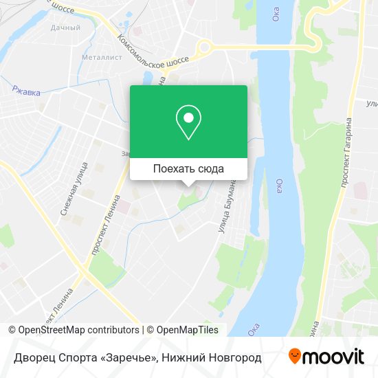 Карта Дворец Спорта «Заречье»