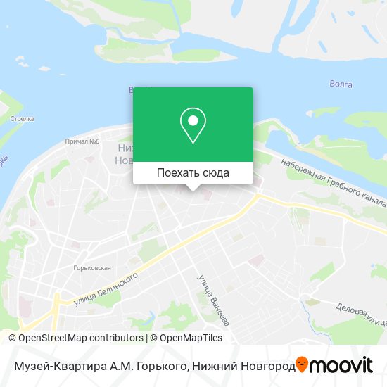 Карта Музей-Квартира А.М. Горького