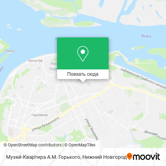Карта Музей-Квартира А.М. Горького