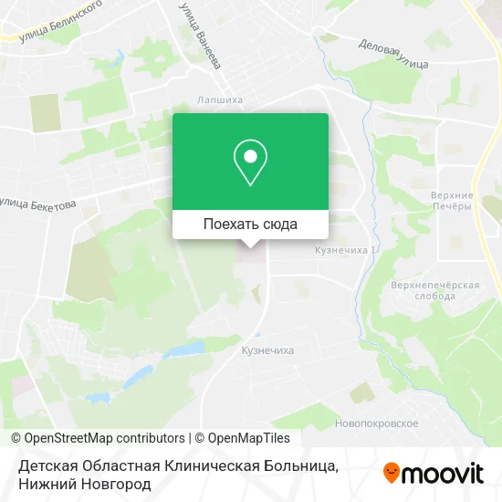 Карта Детская Областная Клиническая Больница