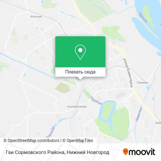Карта Гаи Сормовского Района