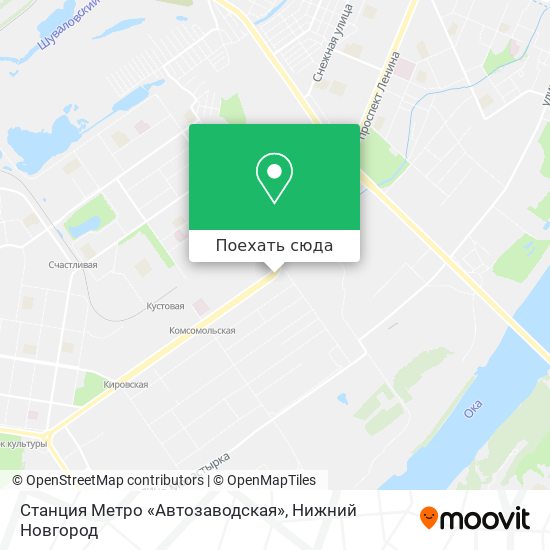 Карта Станция Метро «Автозаводская»