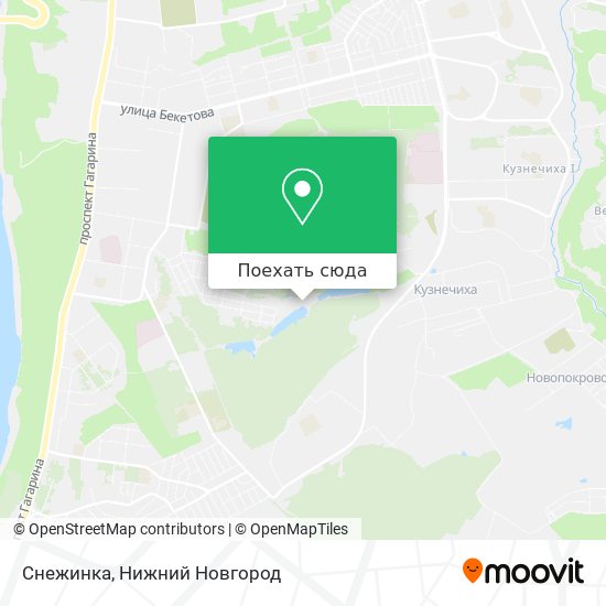 Карта Снежинка