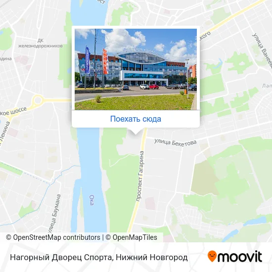 Карта Нагорный Дворец Спорта