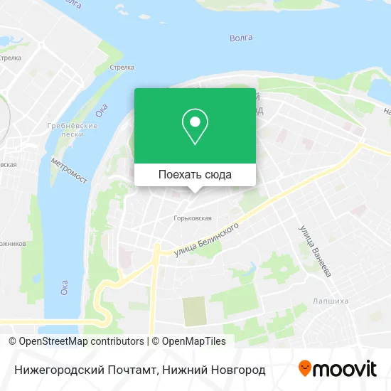 Карта Нижегородский Почтамт