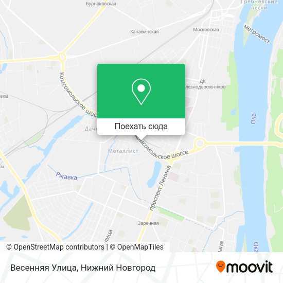 Карта Весенняя Улица