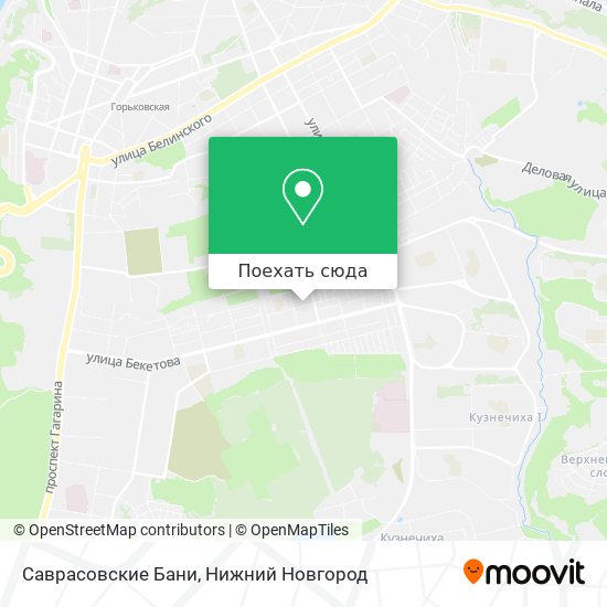Карта Саврасовские Бани