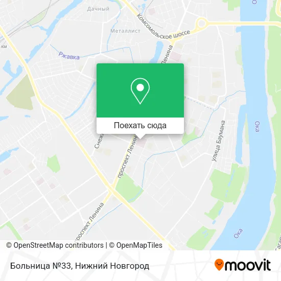 Карта Больница №33
