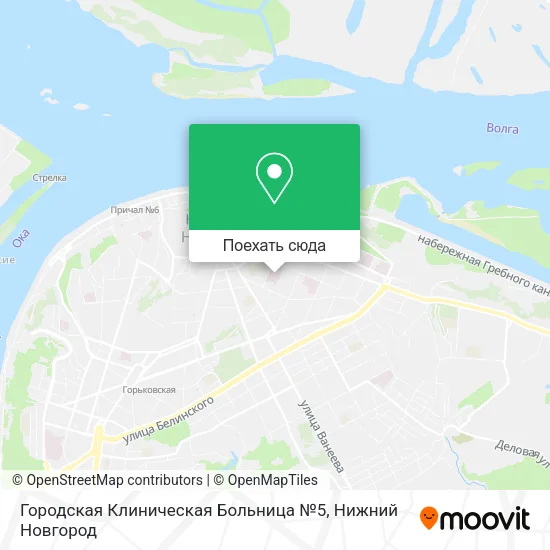 Карта Городская Клиническая Больница №5