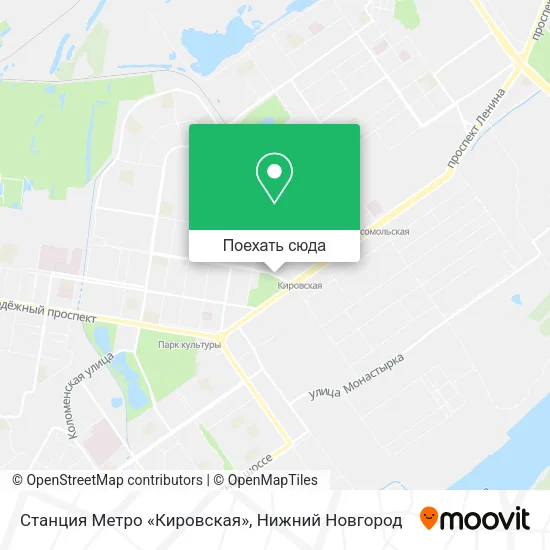 Карта Станция Метро «Кировская»