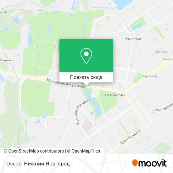 Карта Озеро