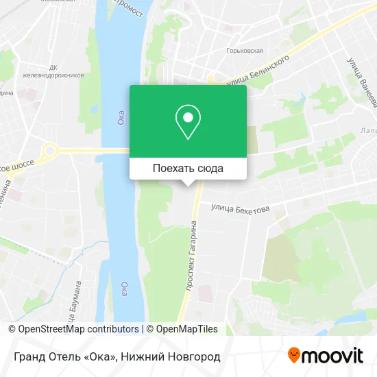 Карта Гранд Отель «Ока»