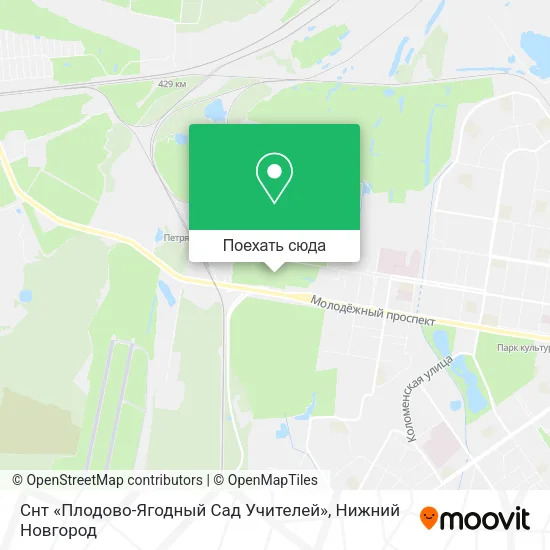 Карта Снт «Плодово-Ягодный Сад Учителей»