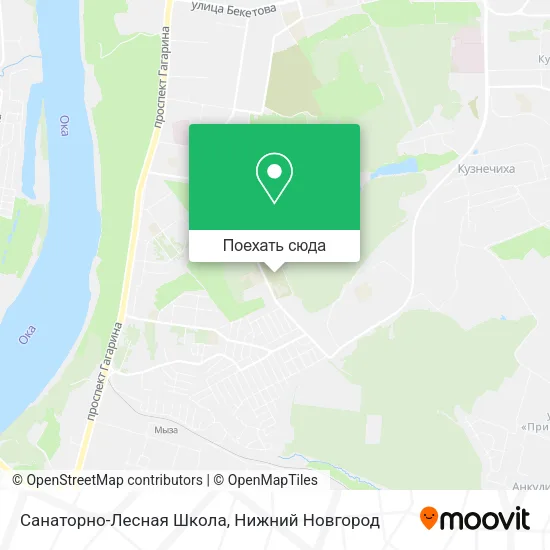 Карта Санаторно-Лесная Школа
