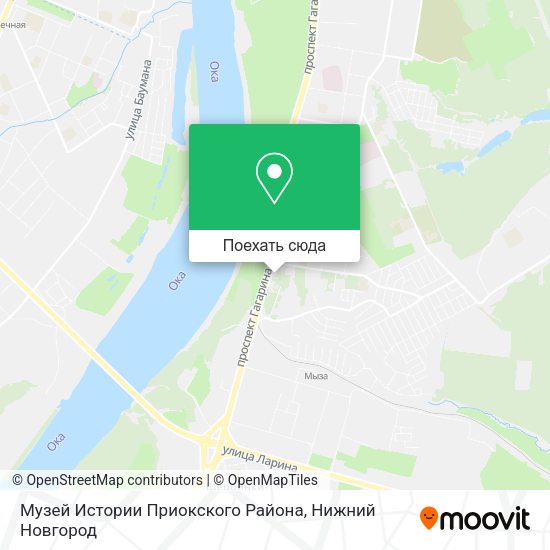 Карта Музей Истории Приокского Района