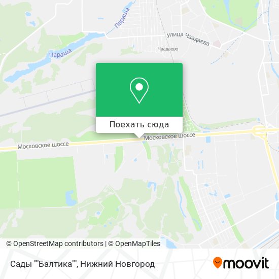 Карта Сады ""Балтика""