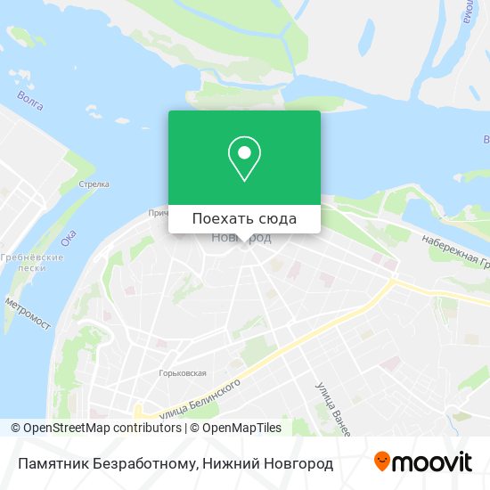 Карта Памятник Безработному