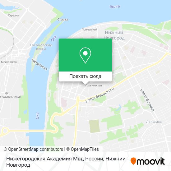 Карта Нижегородская Академия Мвд России