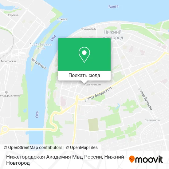 Карта Нижегородская Академия Мвд России
