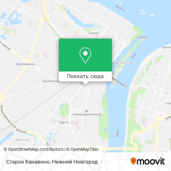 Карта Старое Канавино
